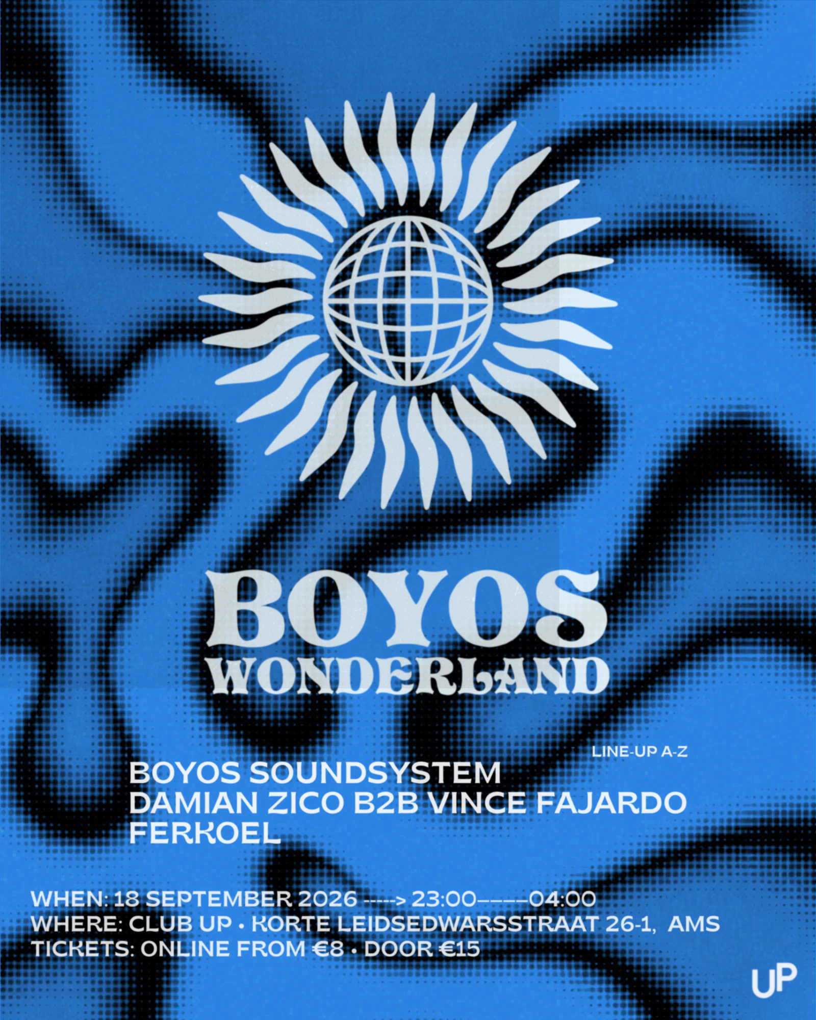 Boyos Wonderland at Club UP poster